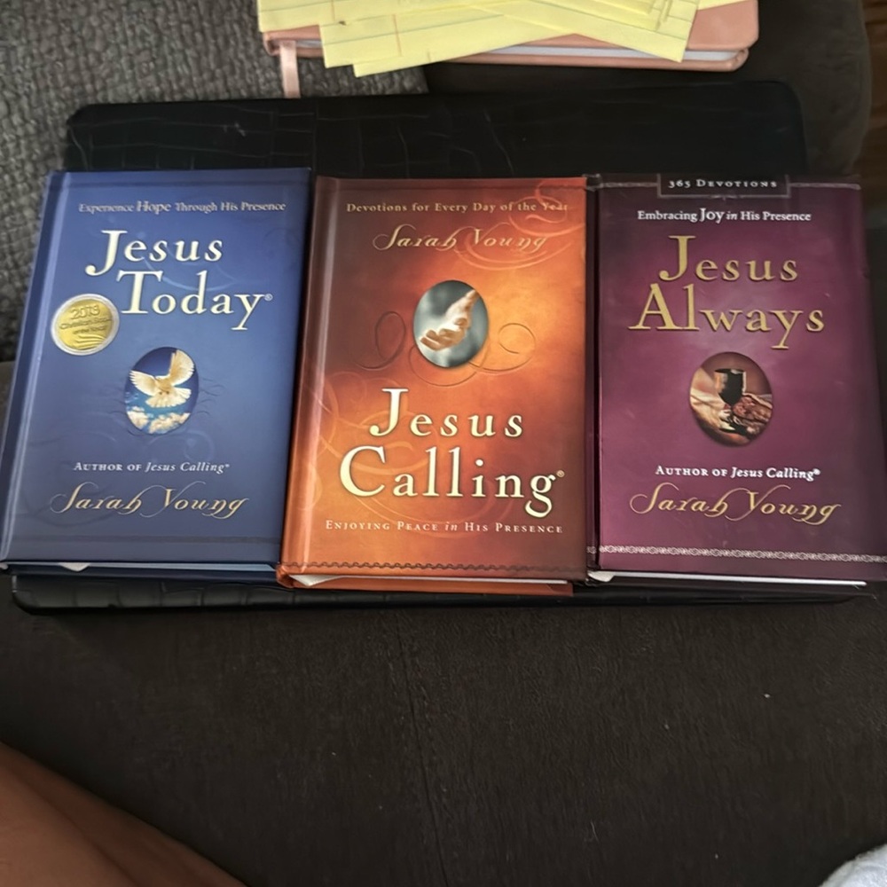 set of 3 Sarah Young devotionals Jesus alway, Jesus today and Jesus calling